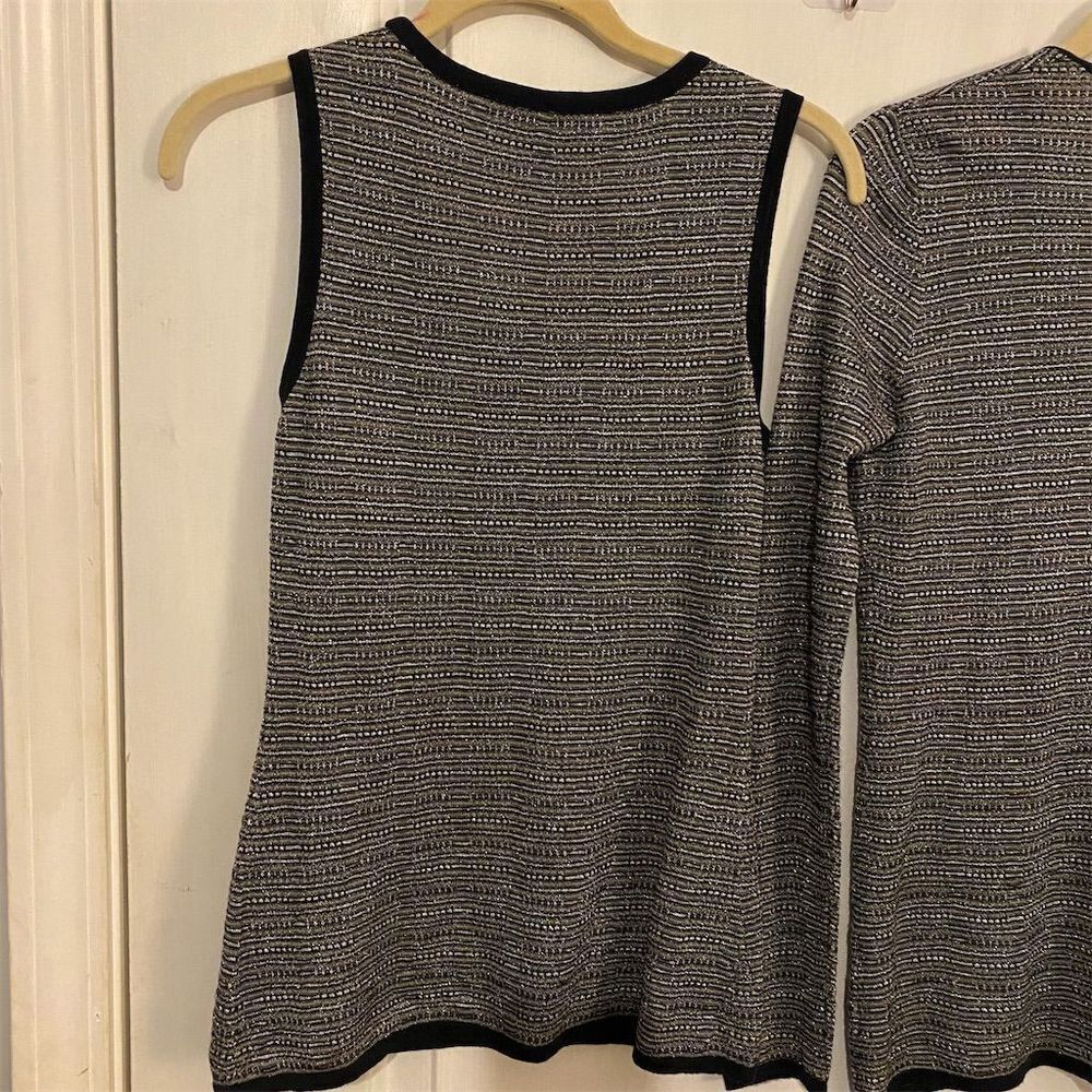 Brooks Brothers Navy and White Women's Cardigan Set - Picture 7 of 14